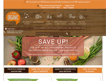 Tablet Screenshot of isayorganic.com